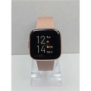 Fitbit Versa 2 Smartwatch Pink 40mm Alexa WR50M Always On Display No Charger
